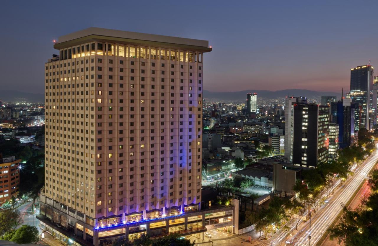 Fiesta Americana Reforma Mexico City Exterior photo The hotel at night
